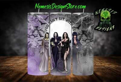 You Can&#39;t Sit With Us 20oz Sublimation Tumbler Wrap