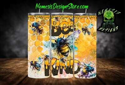 Bee Kind 20oz Sublimation Tumbler Wrap