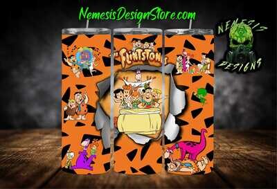 The Flintstones 20oz Sublimation Tumbler Wrap