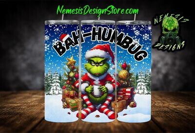 Bah-Humbug Christmas 20oz Sublimation Tumbler Wrap