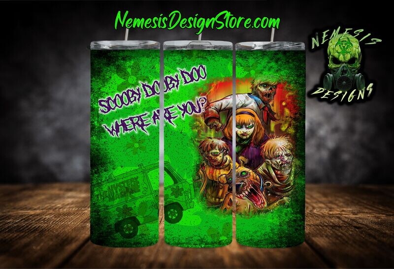 Scooby Doo Zombies 20oz Sublimation Tumbler Wrap