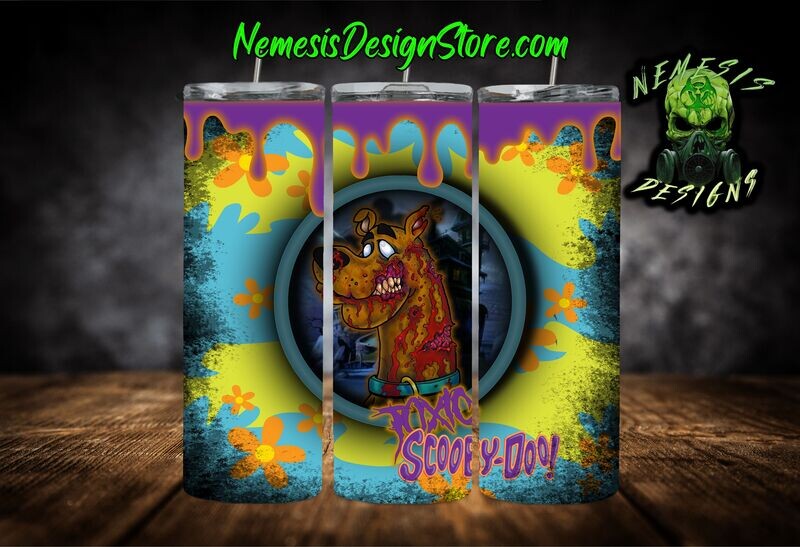 Toxic Scooby Doo 20oz Sublimation Tumbler Wrap