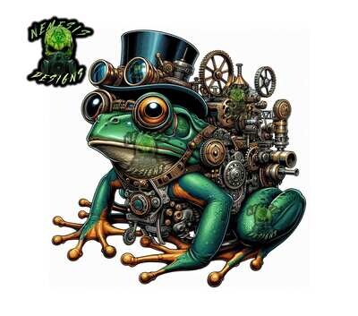 Steampunk Frog PNG