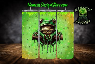 Drippy Frog 20oz Sublimation Tumbler Wrap