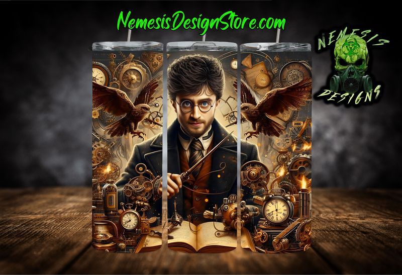 Steampunk Harry Potter 20oz Sublimation Tumbler Wrap