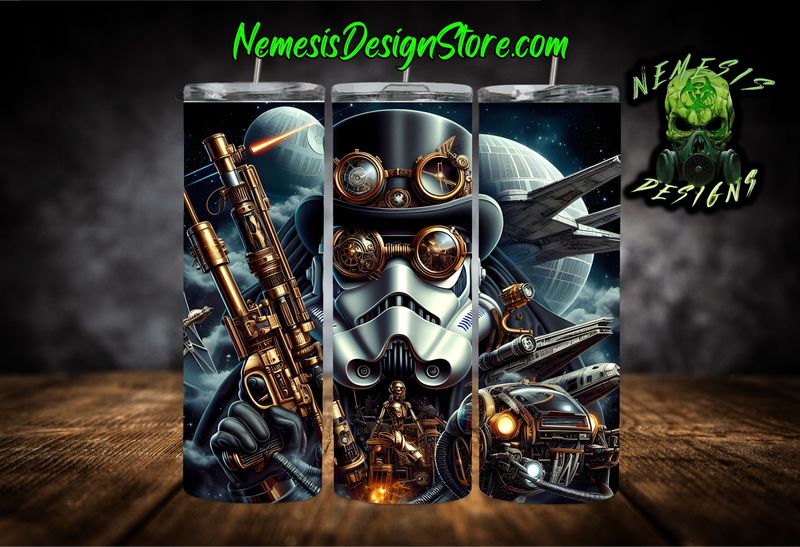 Steampunk Stormtrooper 20oz Sublimation Tumbler Wrap