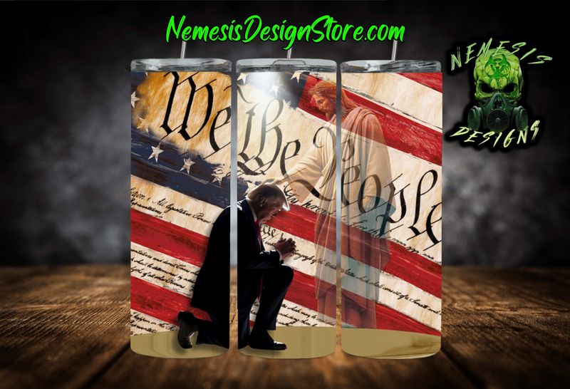 We The People Trump 20oz Sublimation Tumbler Wrap