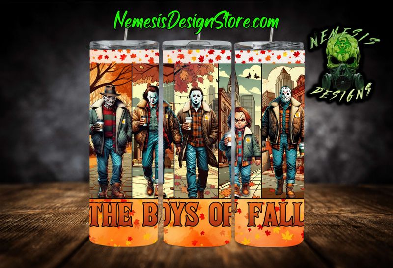 The Boy&#39;s Of Fall 20oz Sublimation Tumbler Wrap