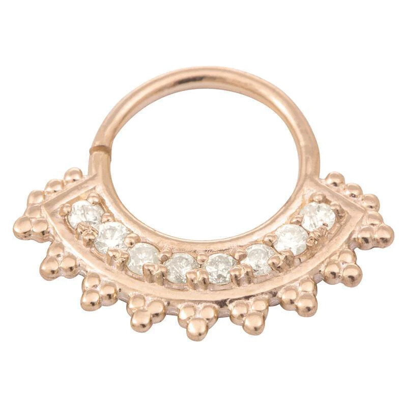 Afghan Continuous Ring with Gemstones 5/16&quot;