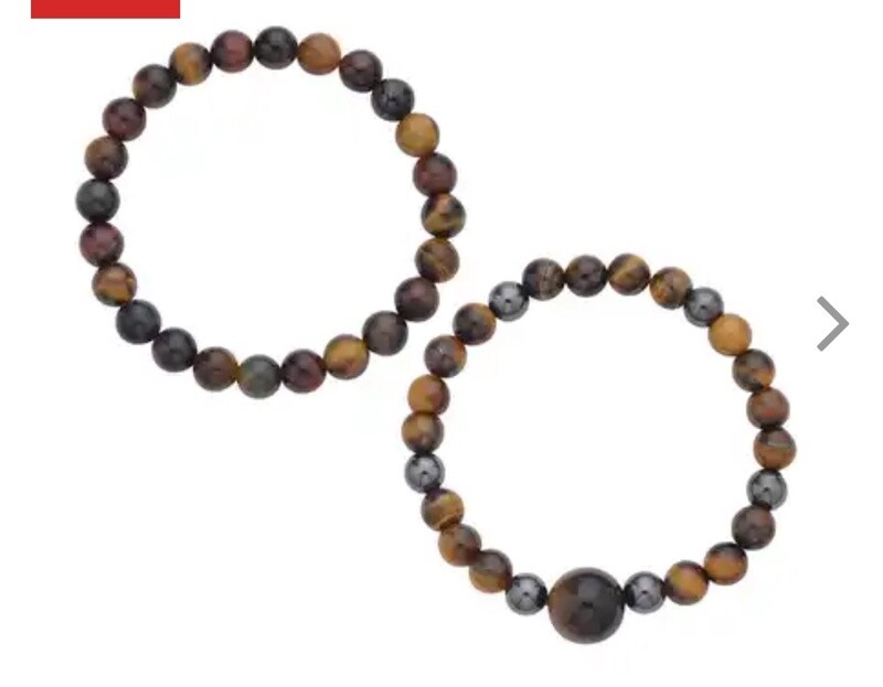 Tiger Eye Bracelet Set