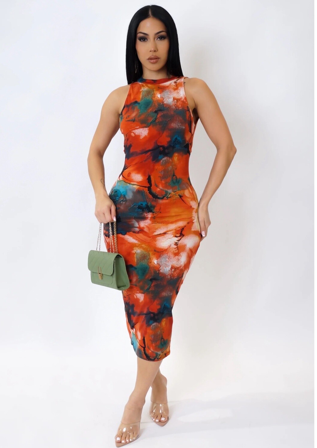 Angel Face Midi Dress
