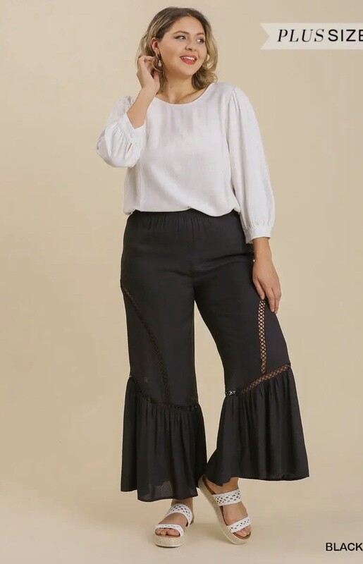 Wide Leg Tape Pants
