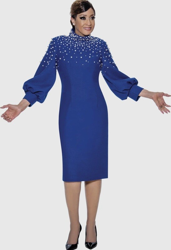 Dorinda Clark  Blue Dress