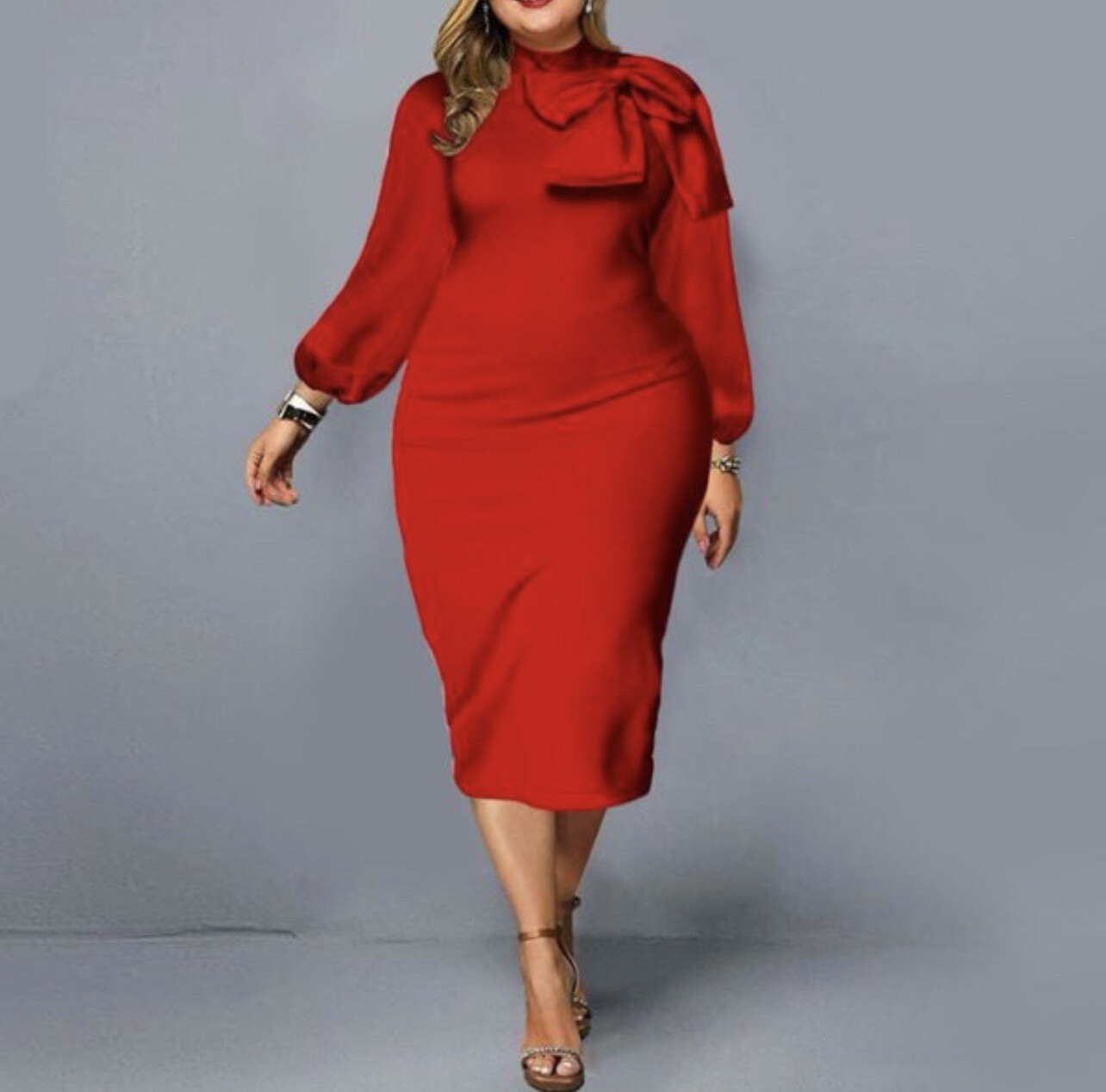Red Elegant Evening Dress