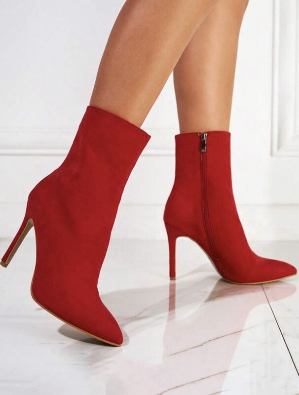 Red Stiletto Boots