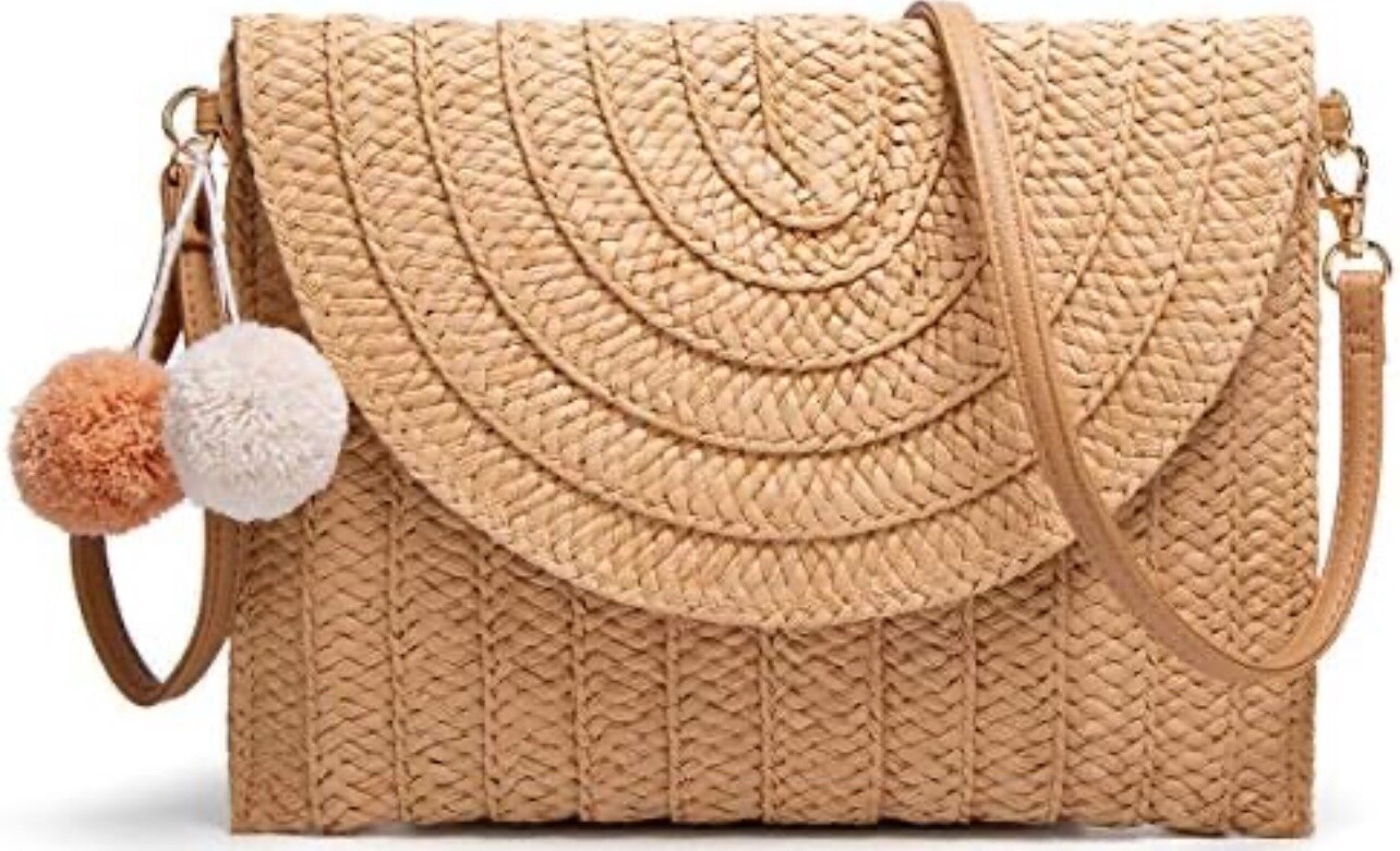 Straw Clutch Purse