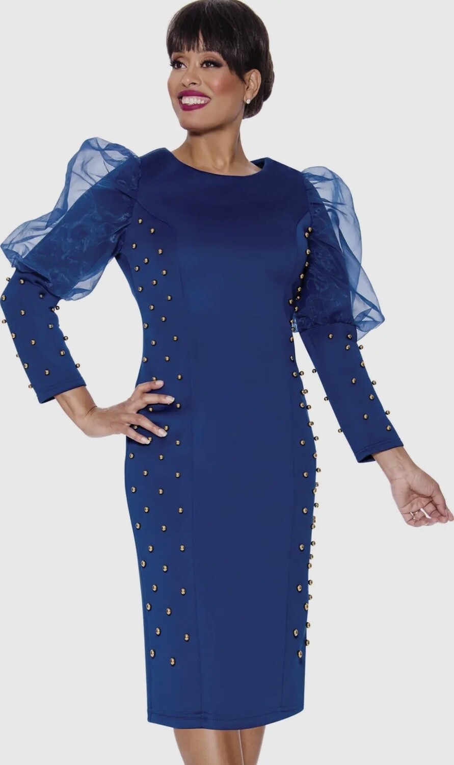 Blue Beaded Dress