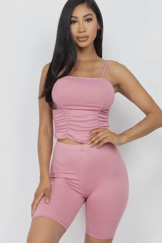 Camisole Top and Biker Shorts