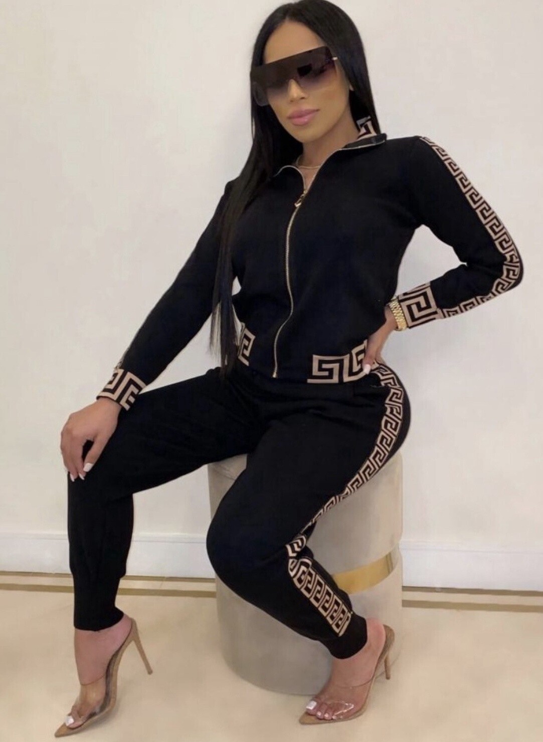 Geometric print Pant set