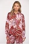 Satin Button Down Blouse