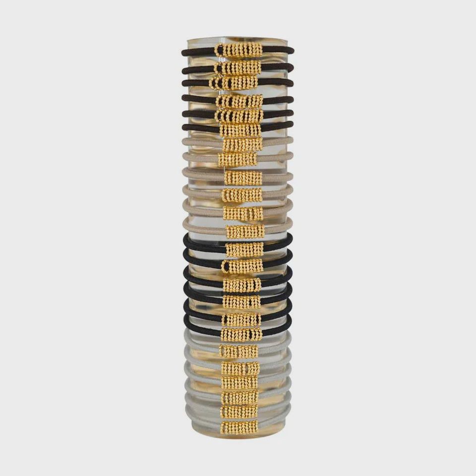 Three Gold Disc Bracelet/Hair Ties