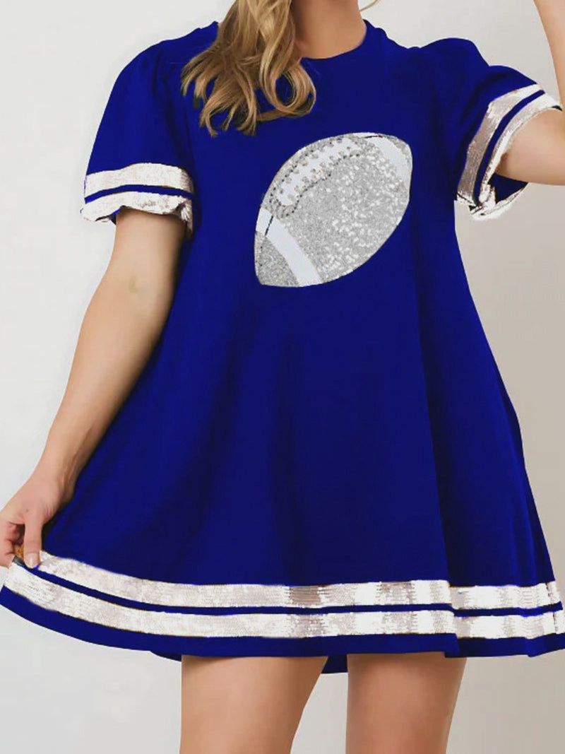 Glitter Football Mini Dress
