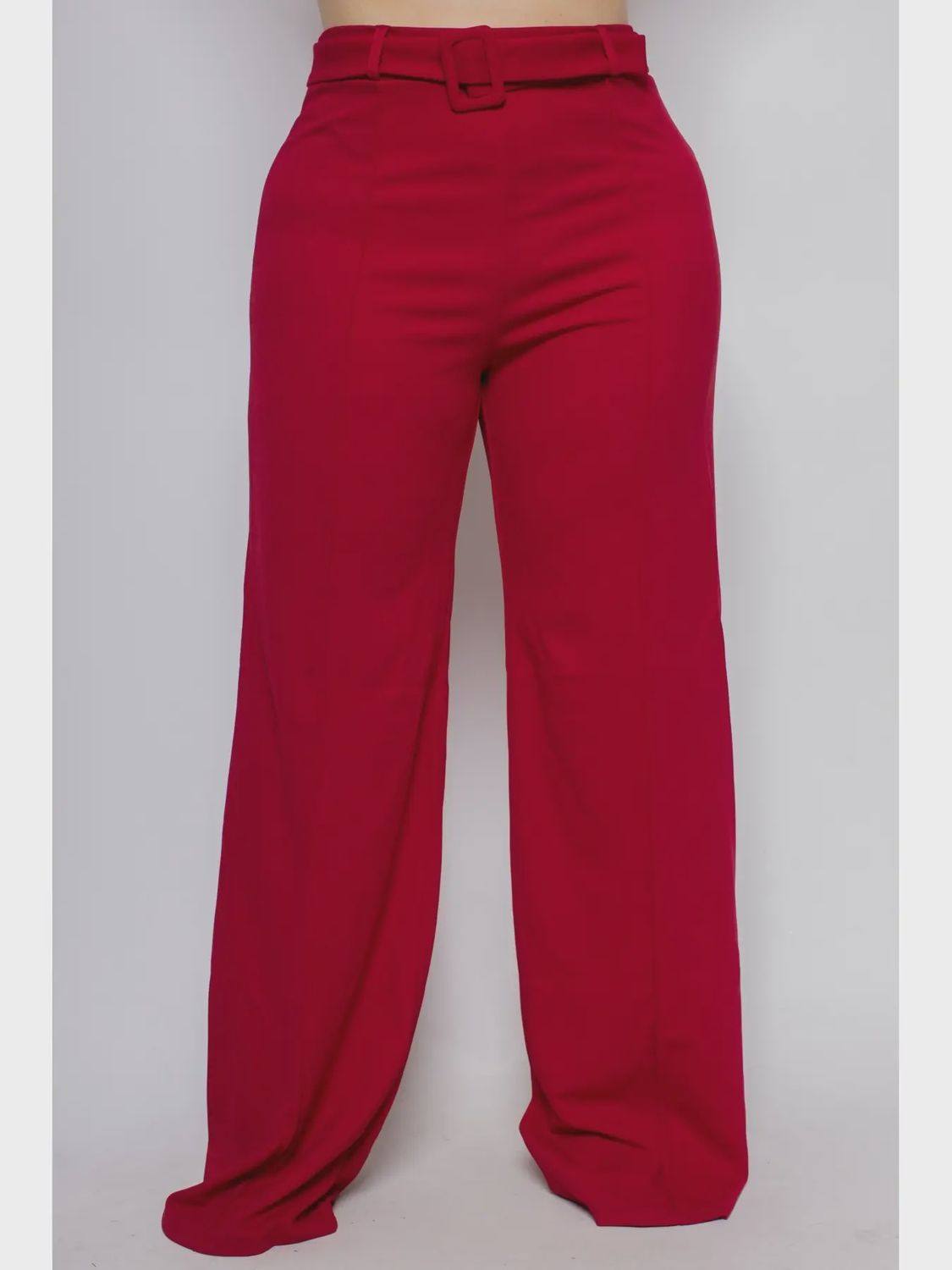 Belted Wide Leg Pants