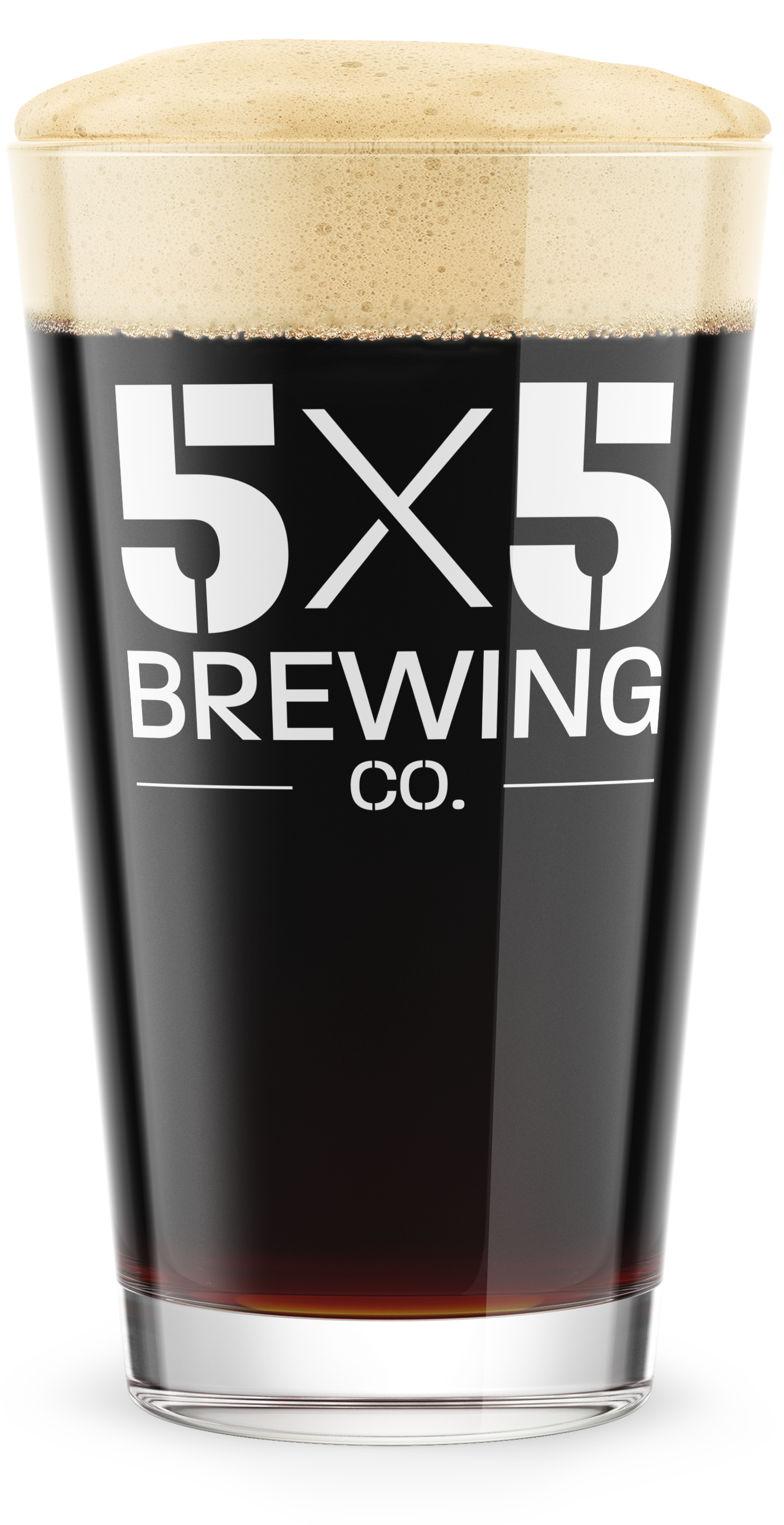5x5 Etched Pint Glass