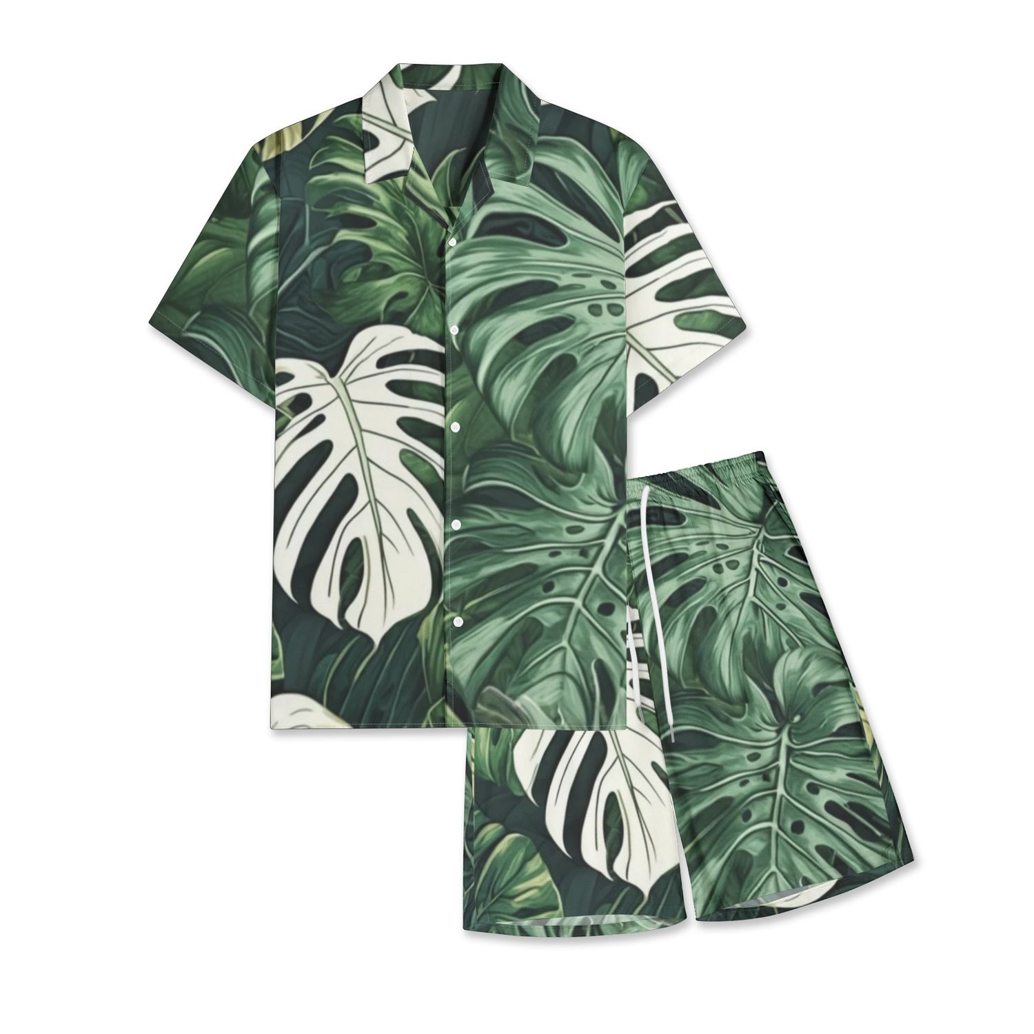 Men&#39;s Jungle Shirt and Short Set