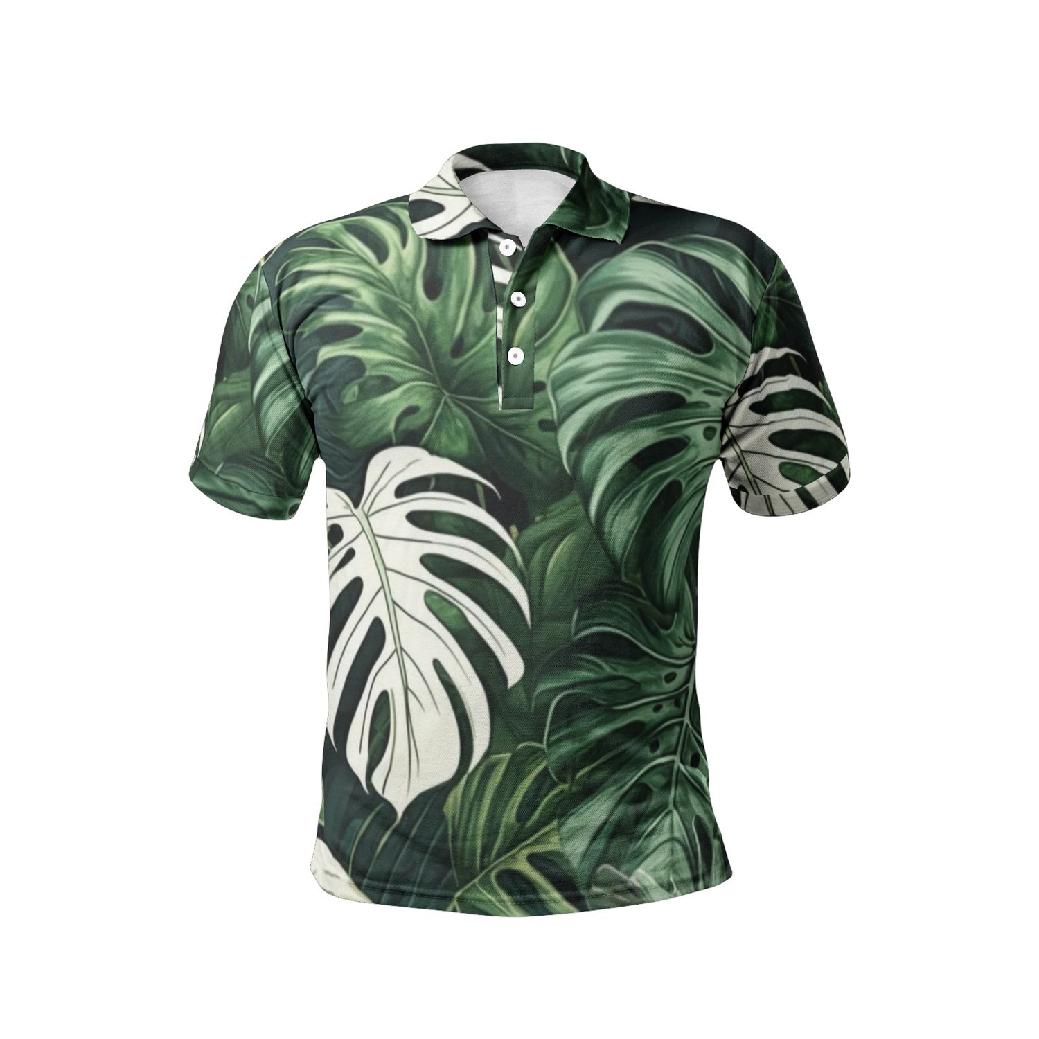 Men&#39;s JUNGLE Print Polo Shirts