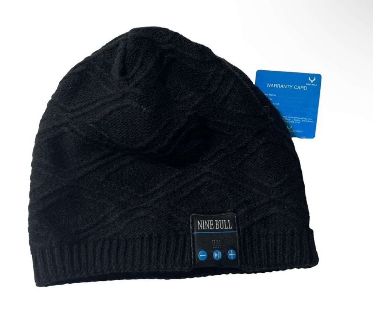 Nine Bull - Bluetooth Beanie Hat, Knit Cap- Black Wireless Winter Hat One Size