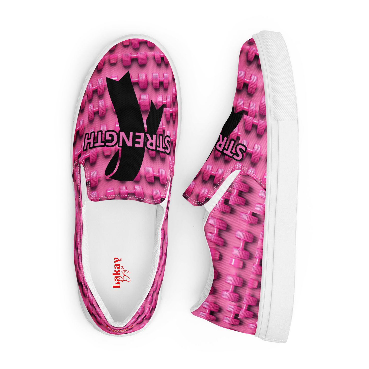 Men&#39;s Breast Cancer Awareness Casual/Sporty, Comfortable Slide-On Sneakers, Walking Shoes