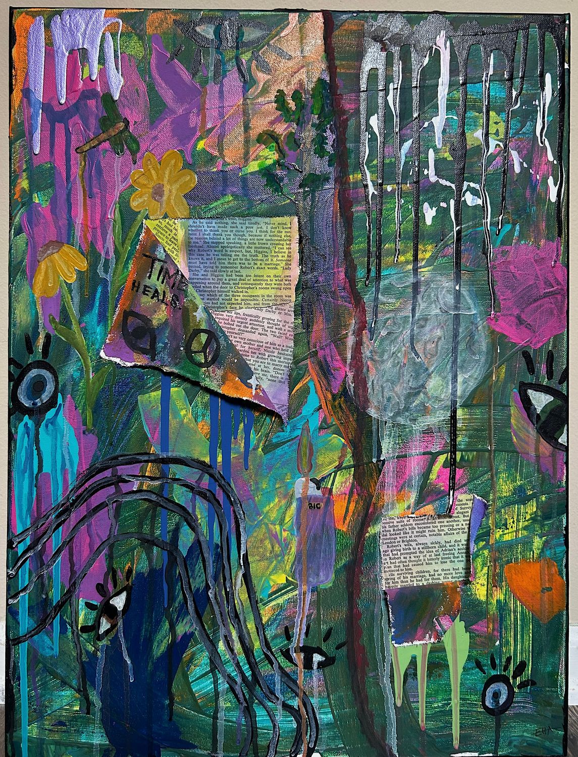 Time Heals Original Canvas 18x24