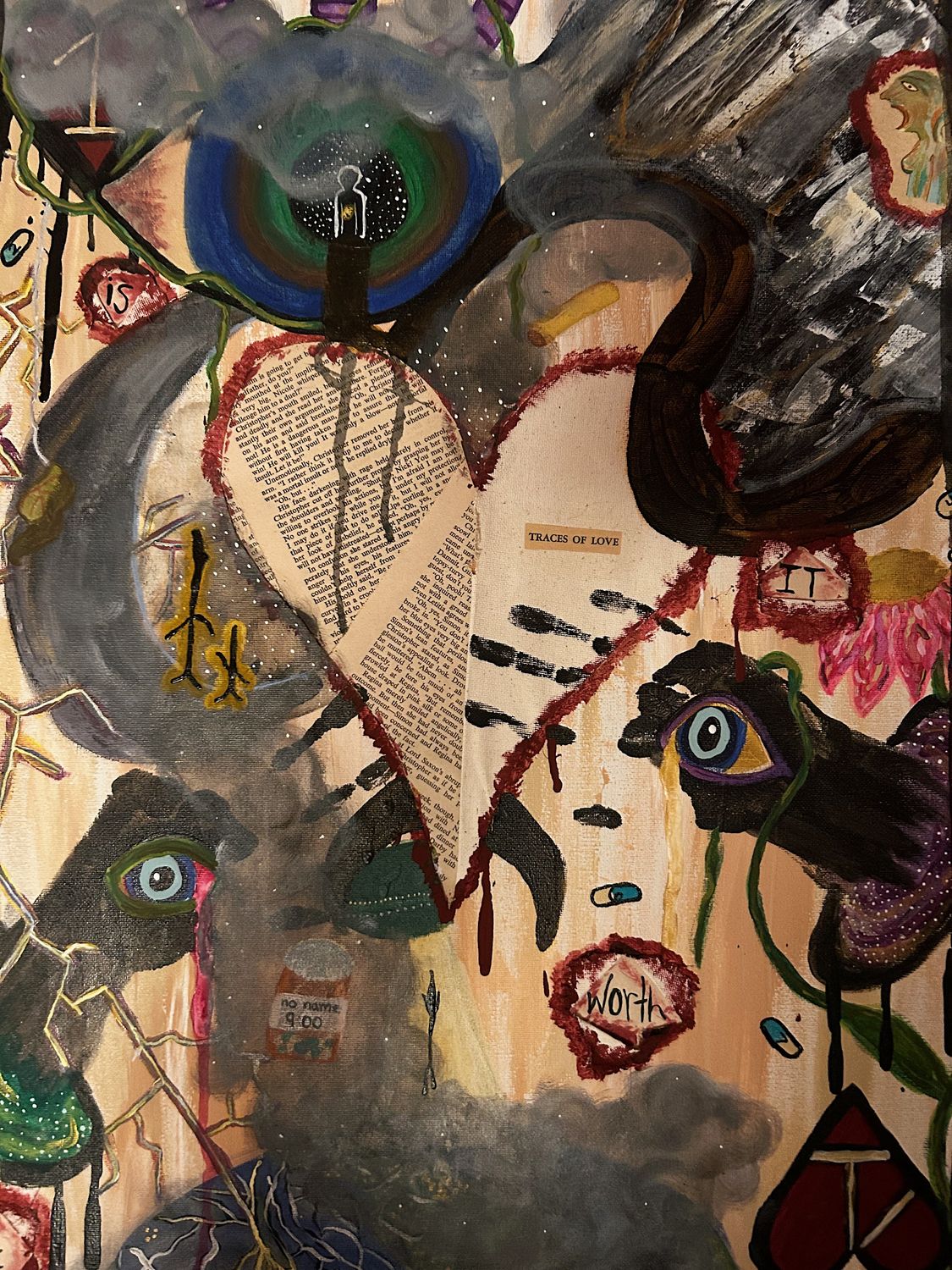 Traces of Love Original Canvas 18x24