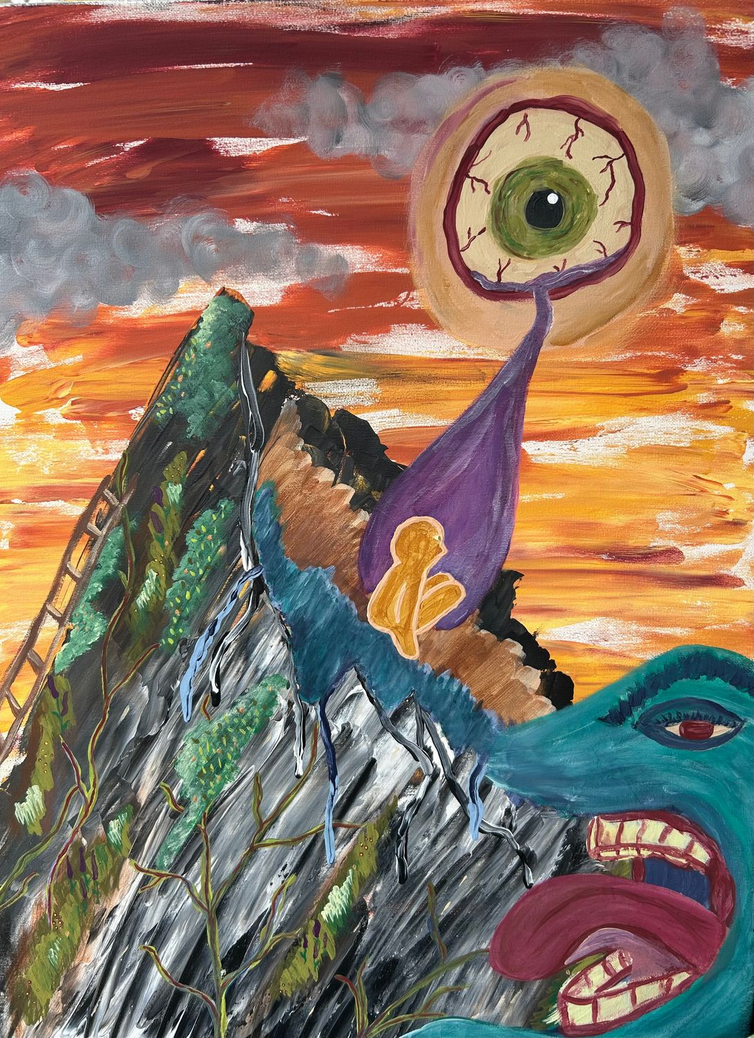 A Glimpse 18x24 Original Canvas