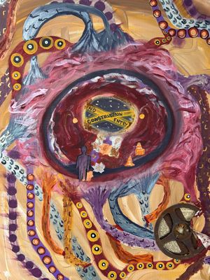 Rewiring 18x24 Original Canvas