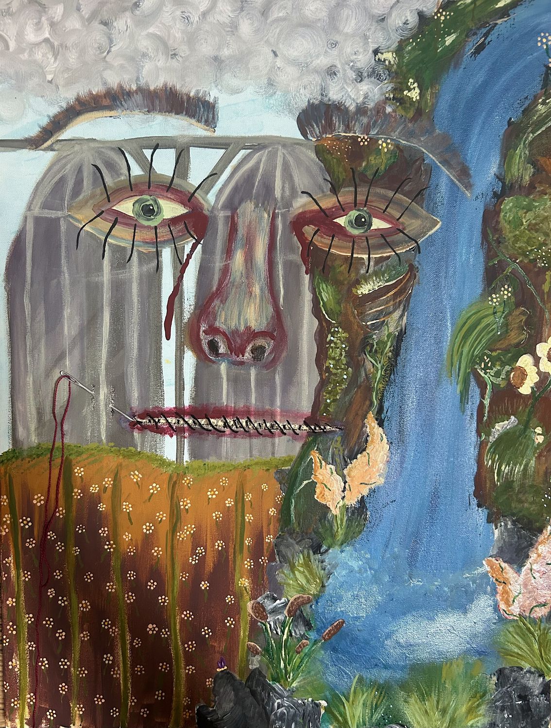 Torn 18x24 Original Canvas