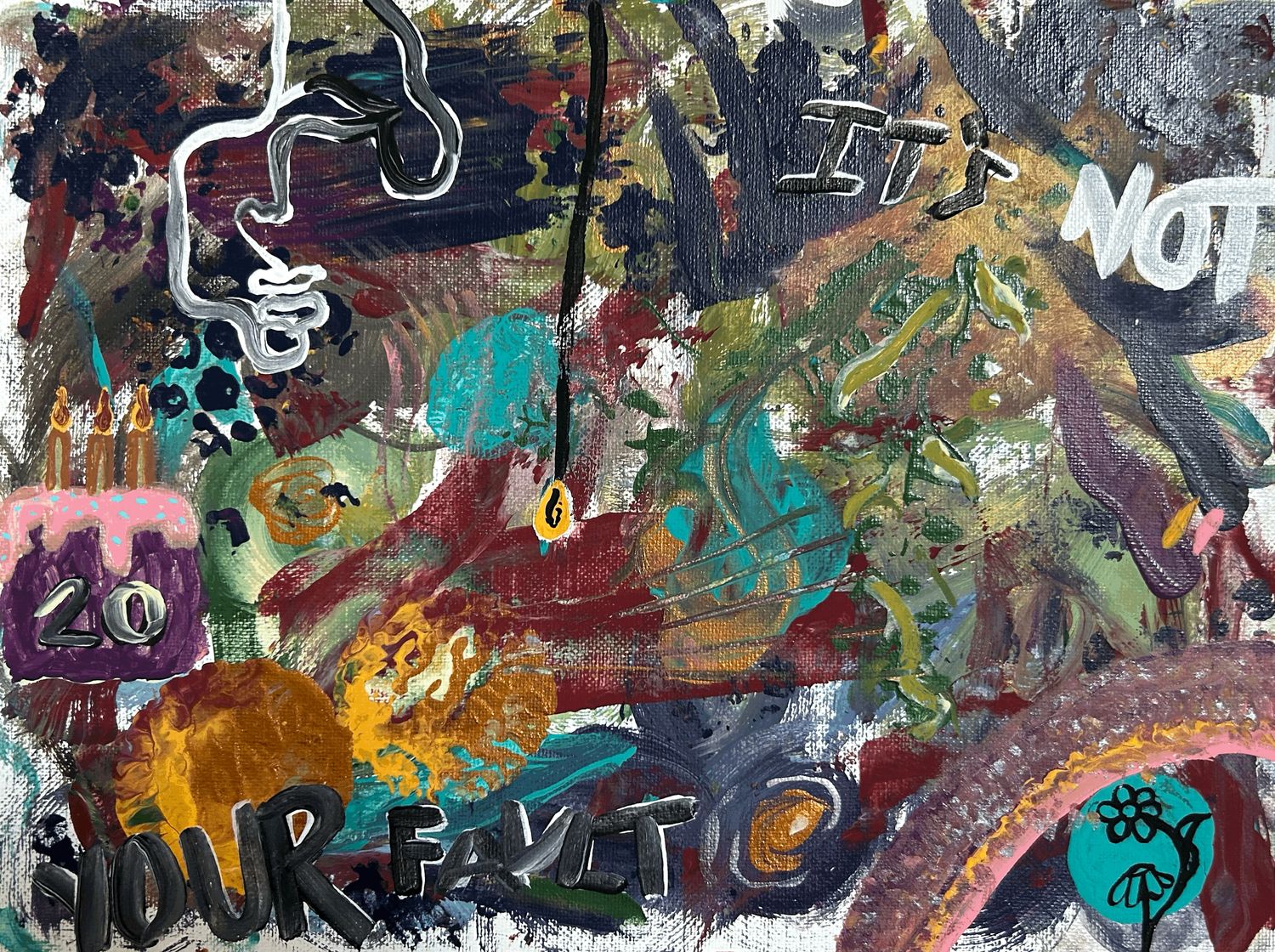 Voice of Reason Original Canvas Board