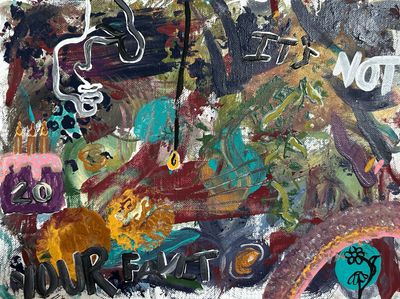 Voice of Reason Original Canvas Board