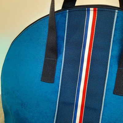 Sac à casque Fangio Bleu RS velours