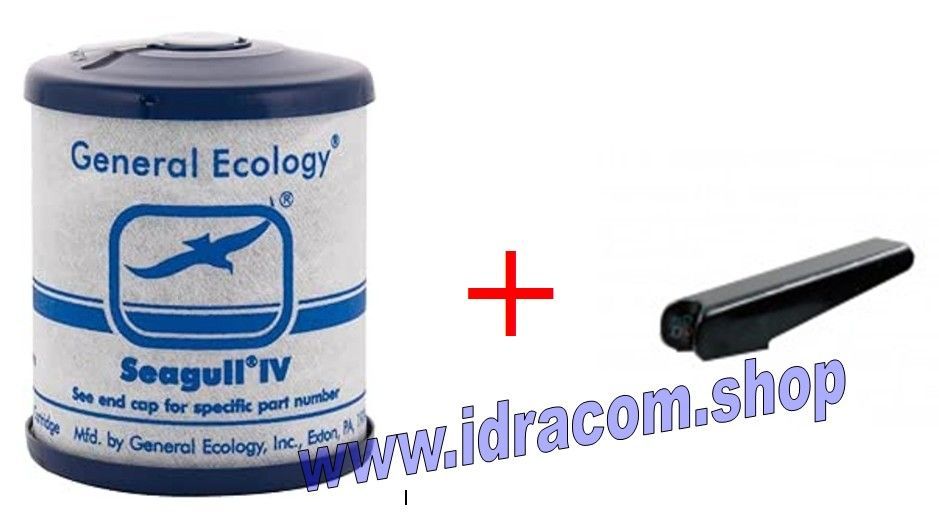 Cartuccia filtro ricambio 10.13 RS1SG e levetta ricambio per rubinetto depuratore acqua ITS Todini Seagull IV