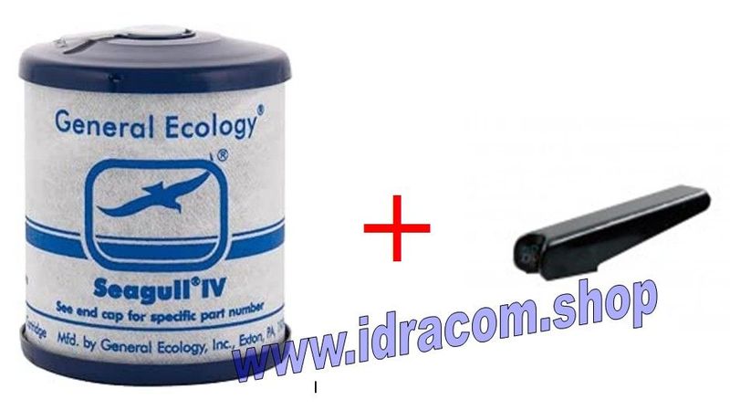 Cartuccia filtro ricambio 10.13 RS1SG e levetta ricambio per rubinetto depuratore acqua ITS Todini Seagull IV