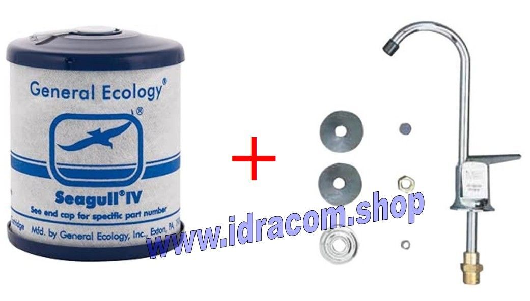 Cartuccia filtro ricambio 10.13 RS1SG e rubinetto con levetta per depuratore acqua ITS Todini Seagull IV