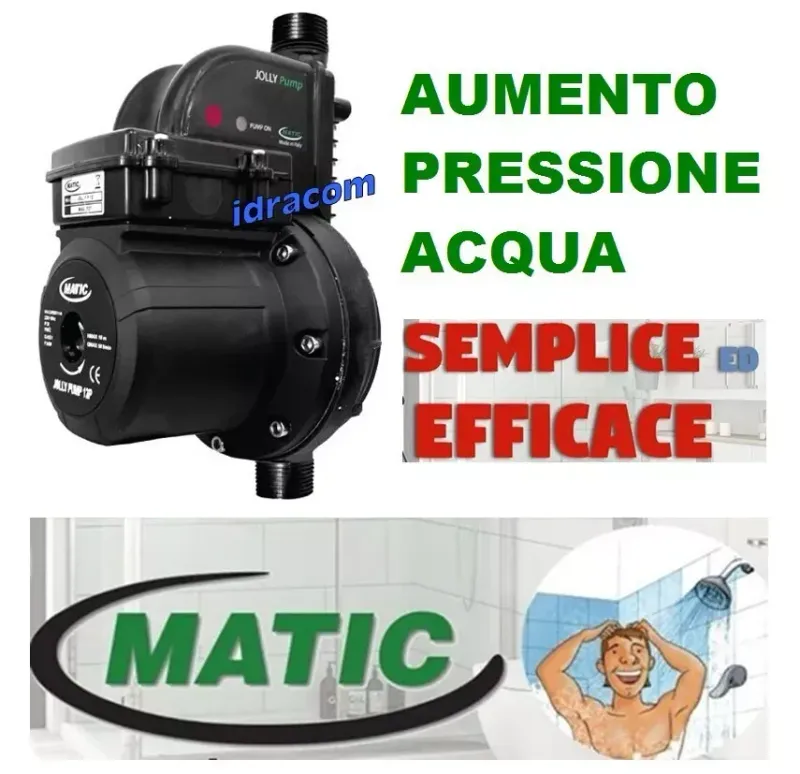 Jolly Pump 12 MATIC pompa automatica silenziosa aumento pressione +1,2 bar