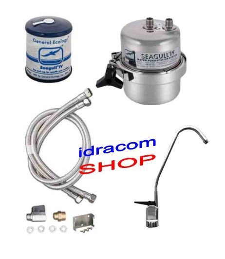 Purificatore depuratore filtro d'acqua Seagull IV con cartuccia e rubinetto 1 via con levetta
