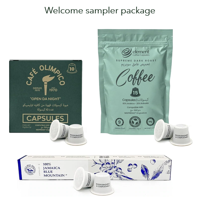 Welcome sampler package (35 capsules)