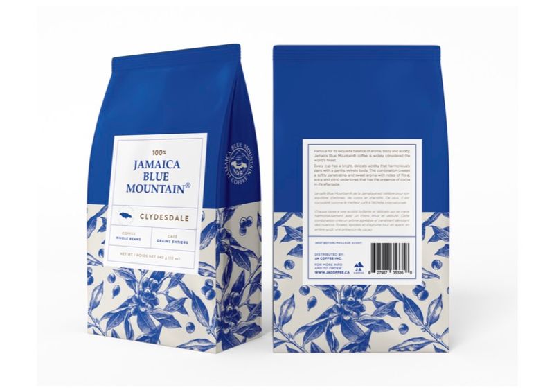 100% Jamaica Blue Mountain Clydesdale Roasted Coffee Whole beans - 340g