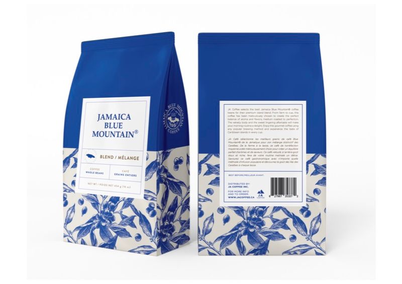 JA Coffee's Jamaica Blue Mountain BLEND Coffee Whole beans - 454g