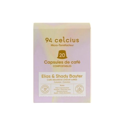 94 Celcius Elias & Shady Bayter DECAF Capsules - Box 20