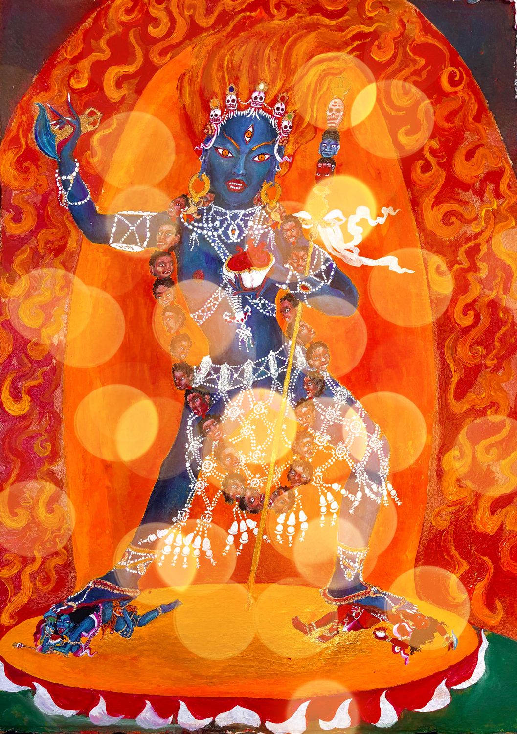 Ganden Troma Nakmo, painted by Alimma A.